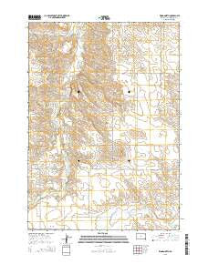 Wood North South Dakota Current topographic map, 1:24000 scale, 7.5 X 7.5 Minute, Year 2015
