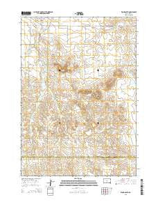 Wood South South Dakota Current topographic map, 1:24000 scale, 7.5 X 7.5 Minute, Year 2015