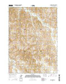 Wounded Knee South Dakota Current topographic map, 1:24000 scale, 7.5 X 7.5 Minute, Year 2015