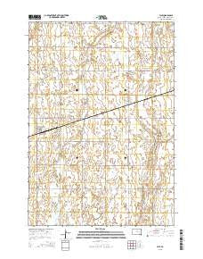 Yale South Dakota Current topographic map, 1:24000 scale, 7.5 X 7.5 Minute, Year 2015
