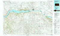 Yankton South Dakota Historical topographic map, 1:100000 scale, 30 X 60 Minute, Year 1985