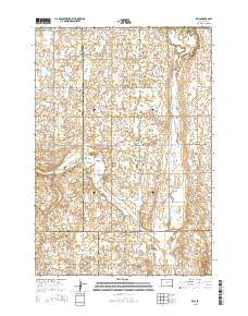Zell South Dakota Current topographic map, 1:24000 scale, 7.5 X 7.5 Minute, Year 2015