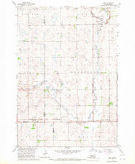 Zell South Dakota Historical topographic map, 1:24000 scale, 7.5 X 7.5 Minute, Year 1966