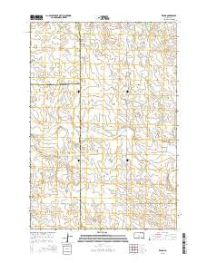 Zeona South Dakota Current topographic map, 1:24000 scale, 7.5 X 7.5 Minute, Year 2015