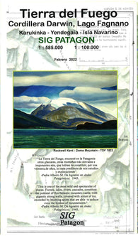 Buy map Tierra del Fuego : Cordillera Darwin, Lago Fagnano, Karukinka, Yendegaia, Isla Navarino