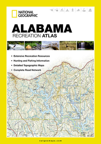 Buy map Alabama Recreation Atlas by National Geographic Maps