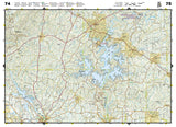 Alabama Recreation Atlas by National Geographic Maps - Back of map