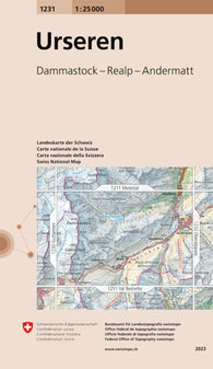 Buy map Urseren: Switzerland 1:25,000 Topographic Map #1231