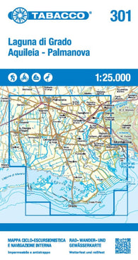 Buy map Laguna di Grado - Aquileia - Palmanova 1:25,000 Hiking & Cycling Map #301