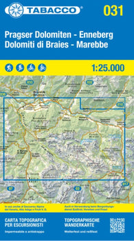 Buy map Dolomiti di Braies - Marebbe/Pragser Dolomiten - Enneberg Topographic Hiking Map #31