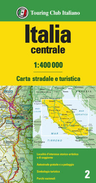 Buy map Italia Centrale 1:400.000 = Central Italy and Isands 1:400,000