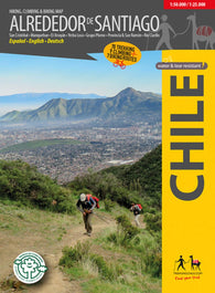 Buy map Around Santiago, Chile - Hiking, Biking, & Climbing Map