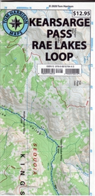 Buy map Kearsarge Pass : Rae Lakes Loop