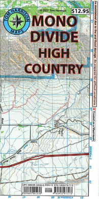 Buy map Mono Divide High Country trail map