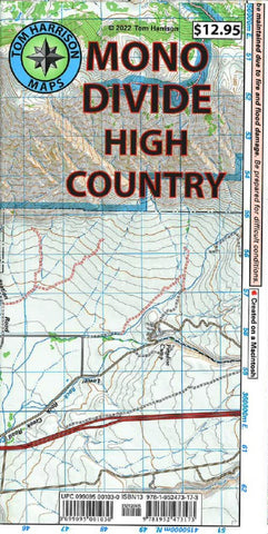 Buy map Mono Divide High Country trail map