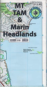Buy map Mt Tam and Marin Headlands Map