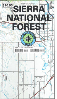 Buy map Sierra National Forest recreation map