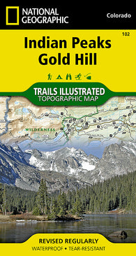 Buy map Indian Peaks and Gold Hill, Map 102 by National Geographic Maps