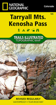 Buy map Tarryall Mountains and Kenosha Pass, Map 105 by National Geographic Maps