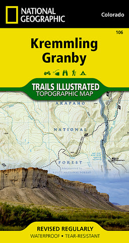 Buy map Kremmling and Granby, Colorado, Map 106 by National Geographic Maps