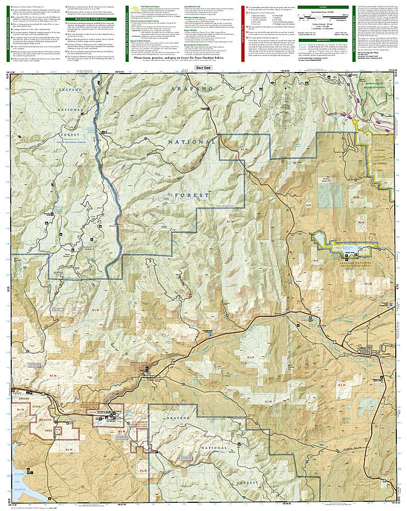 Buy map Kremmling and Granby, Colorado, Map 106 by National