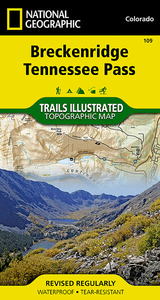 Buy map Breckenridge and Tennessee Pass, Colorado, Map 109 by National Geographic Maps