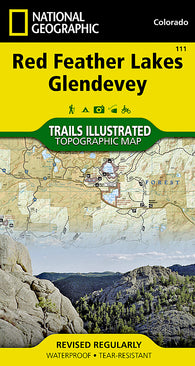 Buy map Red Feather Lakes and Glendevey, Map 111 by National Geographic Maps