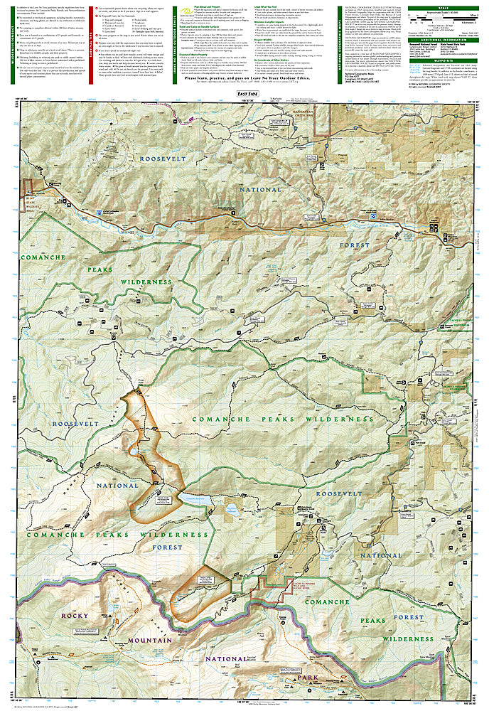 Buy map: Poudre River and Cameron Pass, Colorado, Map 112 by National ...