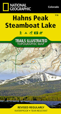 Buy map Hahns Peak and Steamboat Lake, Map 116 by National Geographic Maps