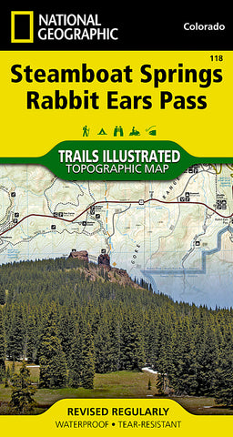 Buy map Steamboat Springs and Rabbit Ears Pass, Colorado, Map 118 by National Geographic Maps