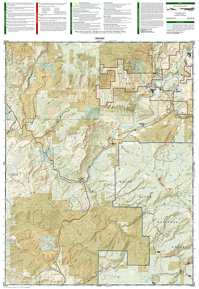 Buy map: State Bridge and Burns, Colorado, Map 120 by National ...