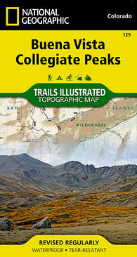 Buy map Buena Vista and Collegiate Peaks, Colorado, Map 129 by National Geographic Maps