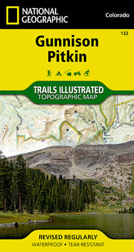 Buy map Gunnison and Pitkin, Colorado, Map 132 by National Geographic Maps