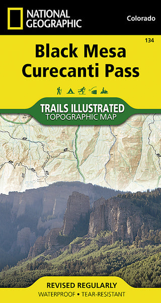 Buy map Black Mesa and Curecanti Pass, Colorado, Map 134 by National Geographic Maps