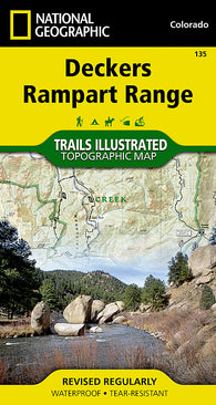 Buy map Deckers and Rampart Range, Colorado, Map 135 by National Geographic Maps