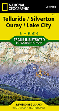 Buy map Telluride, Silverton, Ouray and Lake City, Colorado, Map 141 by National Geographic Maps