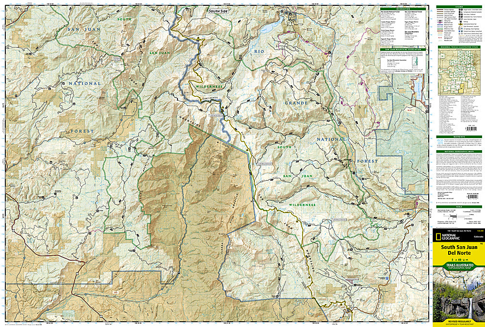 Buy map: South San Juan and Del Norte, Colorado, Map 142 by National ...