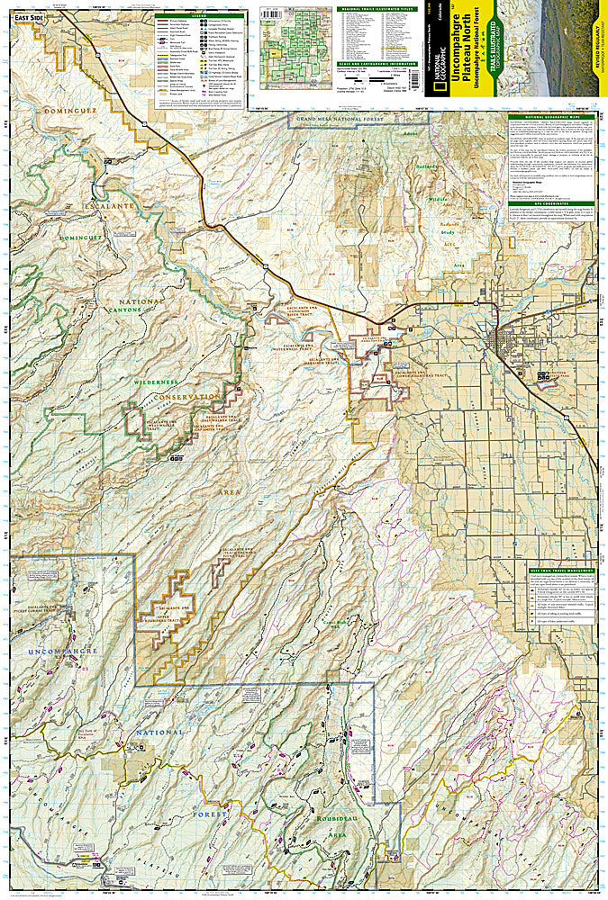 Buy map: Uncompahgre Plateau, North, Map 147 by National Geographic ...