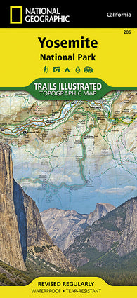 Buy map Yosemite National Park, California, USA, Map 206 by National Geographic Maps