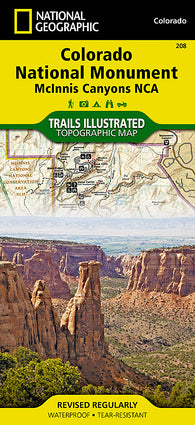 Buy map Colorado National Monument/McInnis Canyons, Map 208 by National Geographic Maps