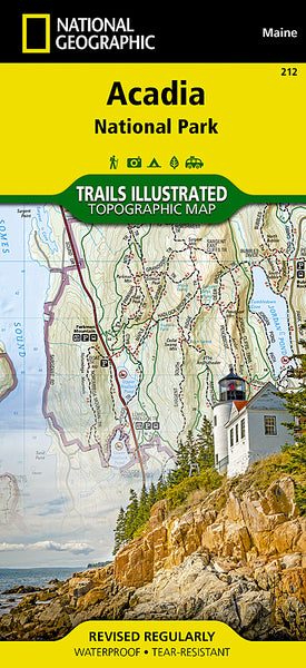 Buy map Acadia National Park, Maine, Map 212 by National Geographic Maps