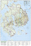 Acadia National Park, Maine, Map 212 by National Geographic Maps - Back of map