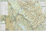 Glacier and Waterton Lakes National Parks, Map 215 by National Geographic Maps - Back of map
