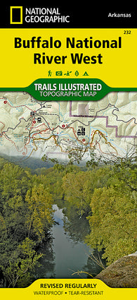 Buy map Buffalo National River, West, Arkansas, Map 232 by National Geographic Maps