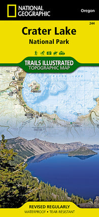 Buy map Crater Lake National Park, Map 244 by National Geographic Maps