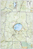 Crater Lake National Park, Map 244 by National Geographic Maps - Back of map