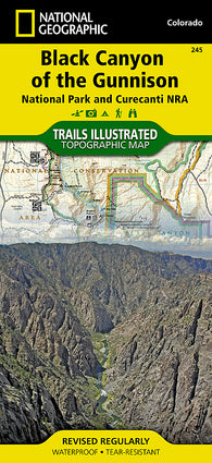 Buy map Black Canyon of the Gunnison National Park, Colorado, Map 245 by National Geographic Maps