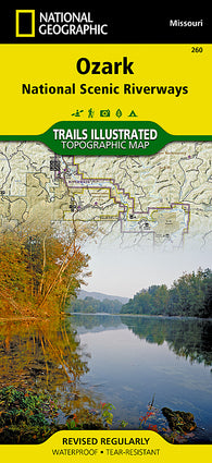 Buy map Ozark National Scenic Riverways, Map 260 by National Geographic Maps