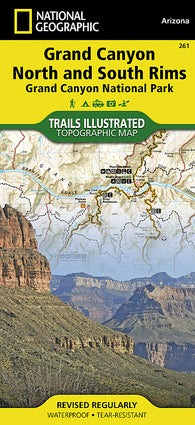 Buy map Grand Canyon, Bright Angel Canyon, North & South Rims, Map 261 by National Geographic Maps