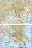 Mount Tamalpais and Point Reyes, Map 266 by National Geographic Maps - Back of map